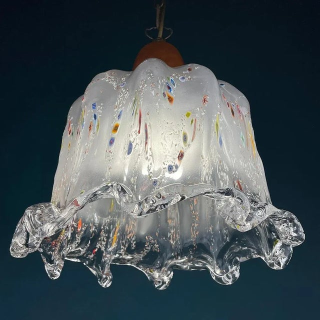 Murano Glass Pendant Lamp by Sylcom, Italy, 1990s For Sale - Image 7 of 13