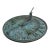 Vintage English Country Iron Verdigris Garden Sundial "Grow Old Along With Me" For Sale