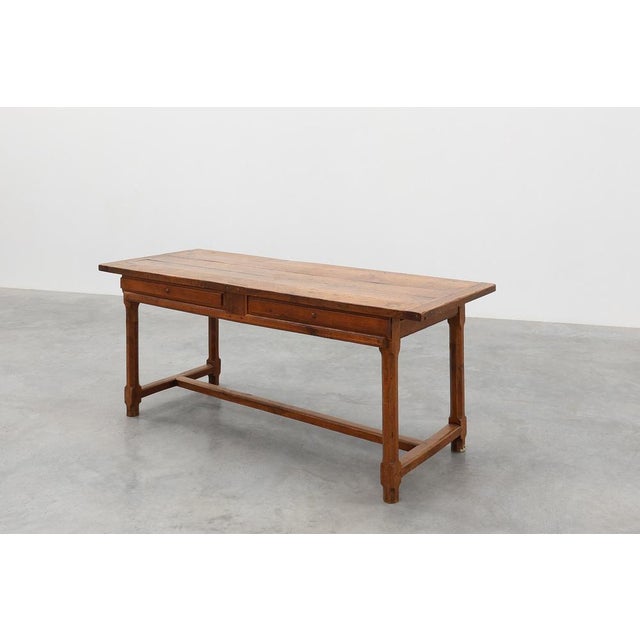 Antique Rustic Oak Dinner Table, France, 1800s For Sale - Image 9 of 18
