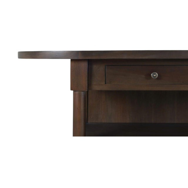 Farmhouse Kitchen Island With Open Shelving For Sale In Greensboro - Image 6 of 10