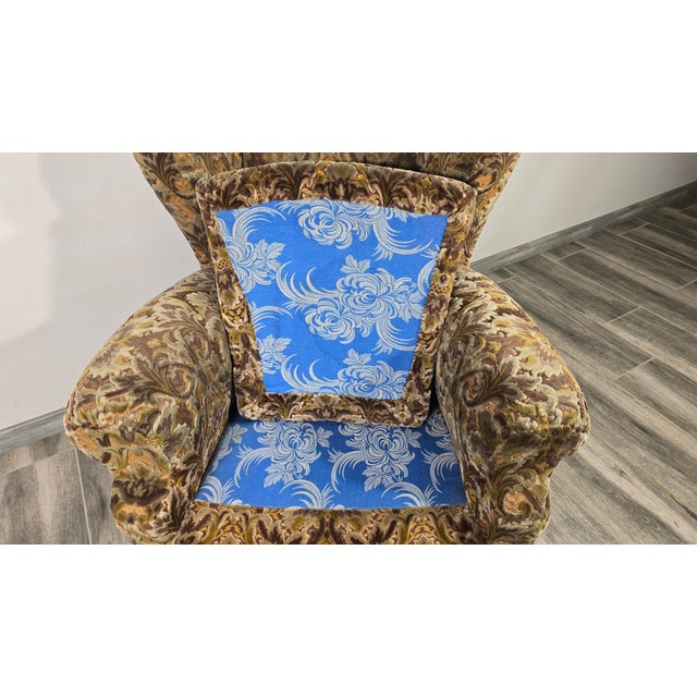 Brown H-371 Armchair from Jindrich Halabala, 1940s For Sale - Image 8 of 11