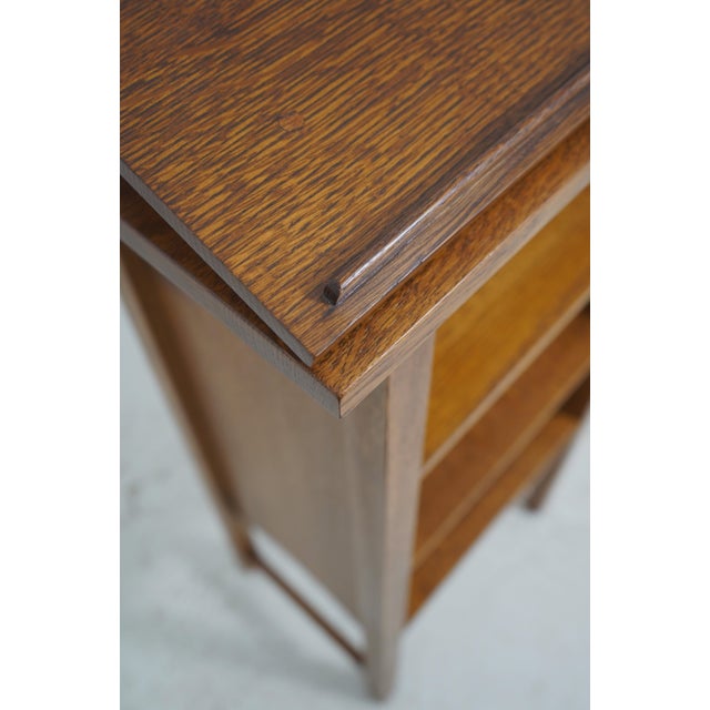 Stickley Mission Oak Lectern Podium Bookcase For Sale In Philadelphia - Image 6 of 13
