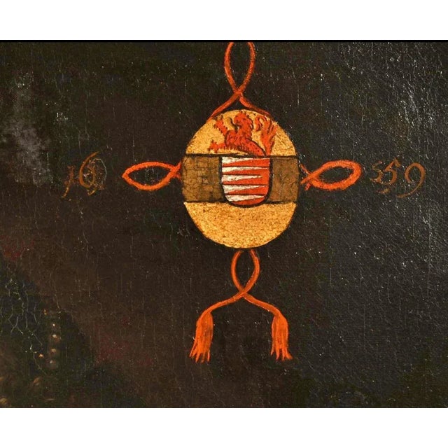 Baroque French School Artist, Portrait of Margueritte De Boutteville, 1659, Oil on Canvas, Framed For Sale - Image 3 of 6