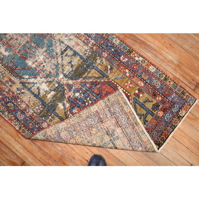 Early 20th Century Worn Distressed Zabihi Collection Tribal Persian Runner - 2'9" x 10'7" For Sale - Image 4 of 7