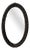Vintage Brutalist Oval Chain Mirror, 1950 For Sale