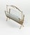 Mid-Century Modern Brass and Glass Magazine Rack from Fontana Arte, Italy, 1950s For Sale - Image 6 of 17