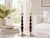 English Oak Twist Candlesticks With Silver Plate Mounts For Sale - Image 3 of 3