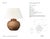 Marie Flanigan by Visual Comfort Signature Avedon 12" Cordless Accent Lamp in Natural Rattan with Linen Shade Designer:...