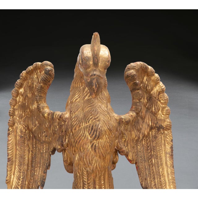 Mid 19th Century Antique Giltwood Eagles, 1840, Set of 2 For Sale - Image 5 of 12