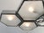 Glass 21st Century Esagoni Chandelier by Fabio LTD For Sale - Image 7 of 8