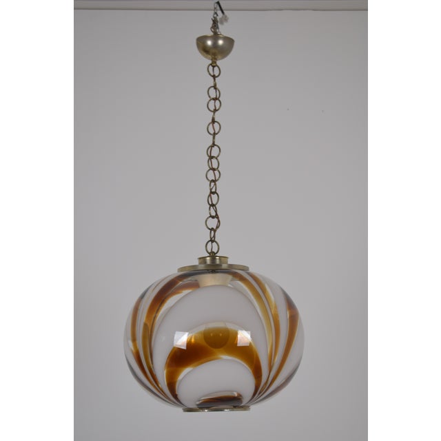 Glass Pendant Lamp, 1970 For Sale - Image 10 of 10