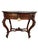 Oval Wooden Table with Marble Top and Drawer, 1890s For Sale - Image 9 of 10