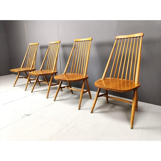 1960s Mid-Century Scandinavian Dining Chairs, 1960s, Set of 4 For Sale - Image 5 of 11