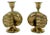 Brass Candleholders, 1980s, Set of 2 For Sale