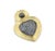 Contemporary Gucci Convertible Hematite 18k Gold Heart Pendant Pin Necklace! For Sale - Image 3 of 6