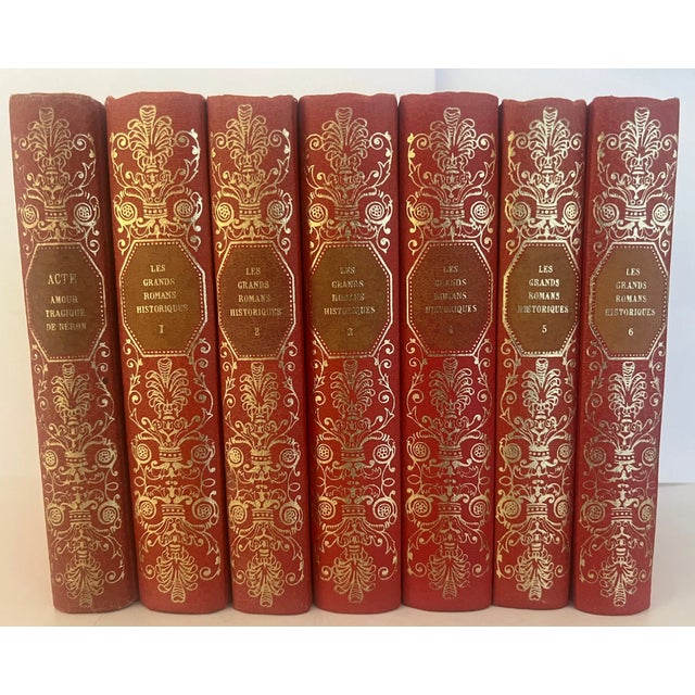 Vintage French Book Set "Les Grands Romans Historiques", C. 1968-Set of 7 For Sale In San Francisco - Image 6 of 12