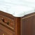 Wood 20th Century French Louis XVI Style Maison Jansen Three-Drawer Mahogany Commode With Cararra Marble Top For Sale - Image 7 of 18