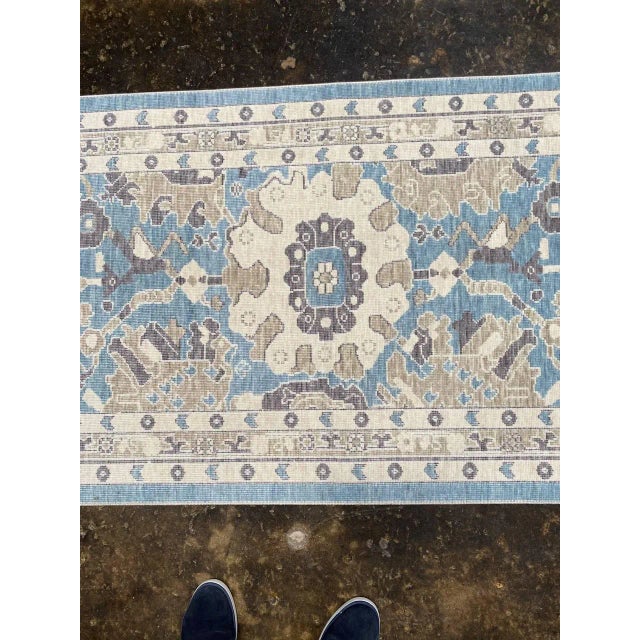 Turkish Oushak Area Rug 2'10" X 9'3" For Sale - Image 4 of 13