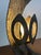 Hammered Iron and Glass Table Lamp, 1960s For Sale - Image 4 of 9