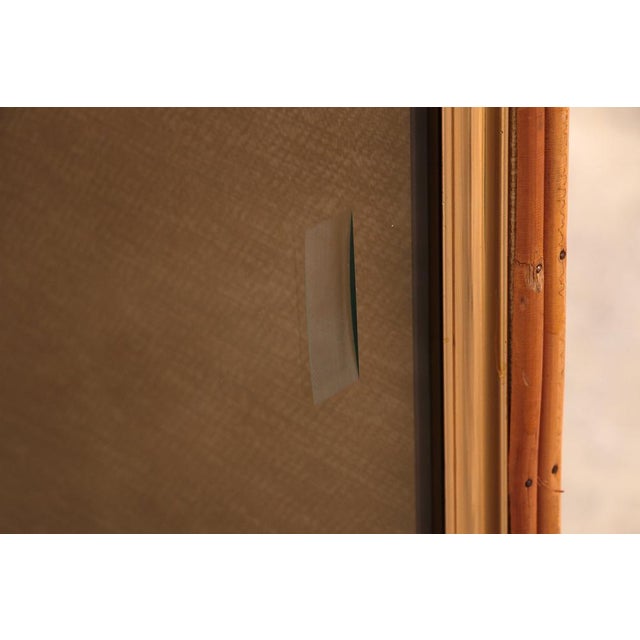 Vintage French Bamboo Display Cabinet, 1960s For Sale - Image 13 of 15