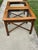 Wood 1970s Pair Glass Top Side Tables With Fretwork For Sale - Image 7 of 10