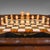 Brown Antique Chess Board Set, English Painted Glass, Pine, Parlour Game, Edwardian For Sale - Image 8 of 12