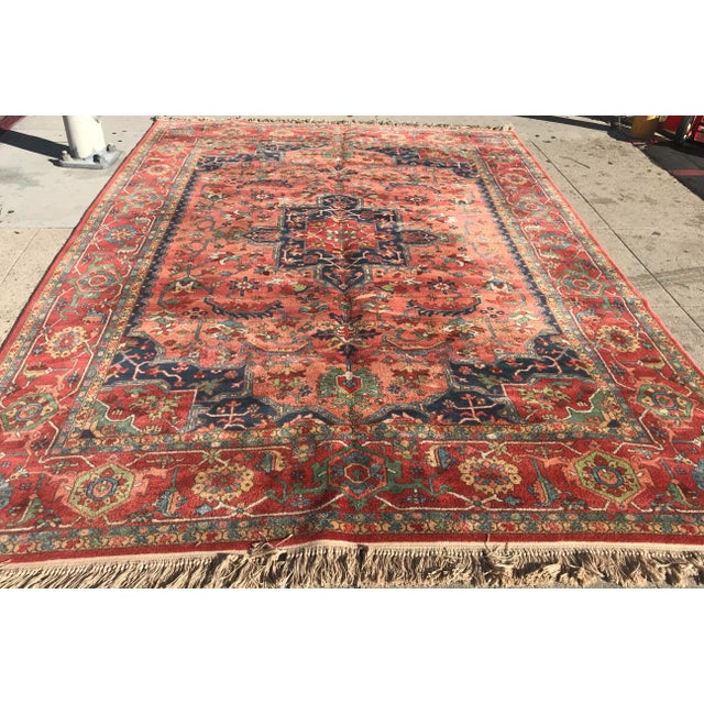 Karestan Serapi Design Karestan American Machine Made Rug- 8′8″ × 12′ For Sale - Image 11 of 13