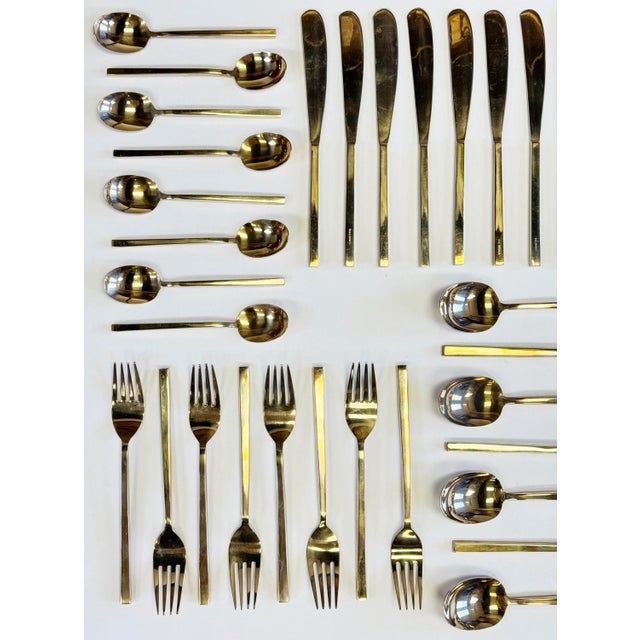 Vintage modern solid nickel bronzeware snack set of 43 pieces - plus the original box! This set will be stunning on any...