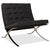 Black Vegan Leather Barcelona Chair by Ludwig Mies van der Rohe for Knoll International For Sale - Image 10 of 10