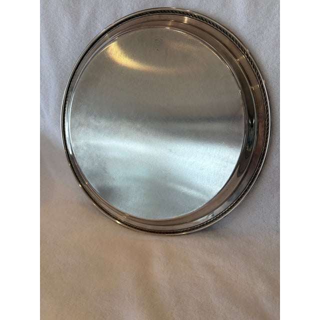 Mid-Century Modern Mid 20th Century Sterling Silver Gorham Platter For Sale - Image 3 of 8