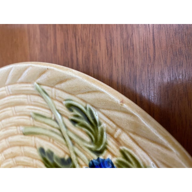 Mid 20th Century Vintage German Schramberg Majolica Platter For Sale - Image 5 of 9