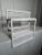 Vintage Coastal White Wicker Double Wall Shelf Towel Bar For Sale - Image 11 of 12