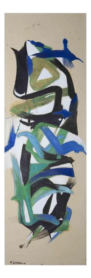 Giorgio Lo Fermo, Abstract Composition, Original Oil on Canvas, 2020s