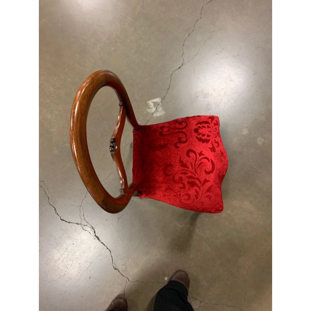 Late 19th Century Antique Victorian Balloon Back Chair For Sale - Image 5 of 13