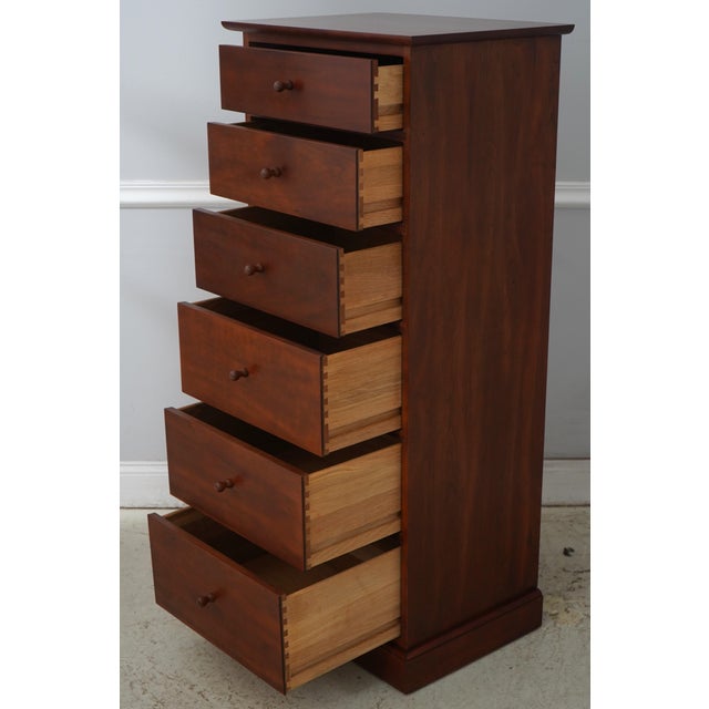 American Stickley Cherry 6 Drawer Shaker Lingerie Chest For Sale - Image 3 of 16