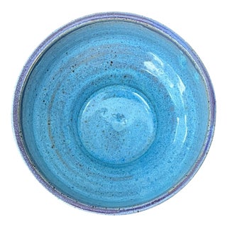 Handcrafted Blue and White Ceramic Bowl For Sale