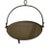 Authentic 19th-century cast-iron hearth spider griddle, a classic example of early American fireplace cookware. This...