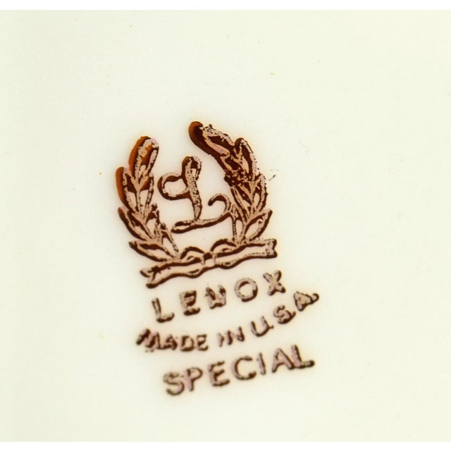 1950 Lenox Special Galatea 1854 Decorative Display Porcelain Plate 24k Gold Wall Hanger For Sale - Image 10 of 12