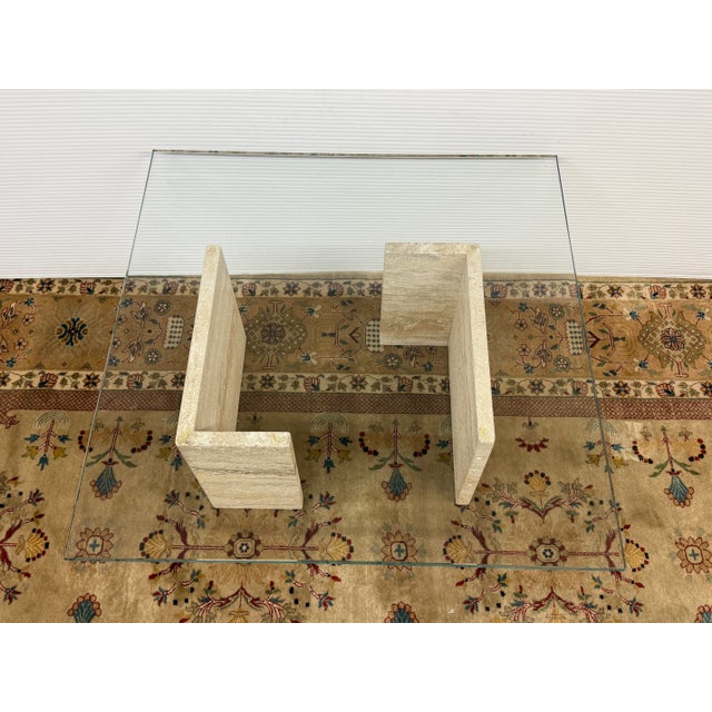 Post Modern Travertine Coffee Table For Sale - Image 12 of 12