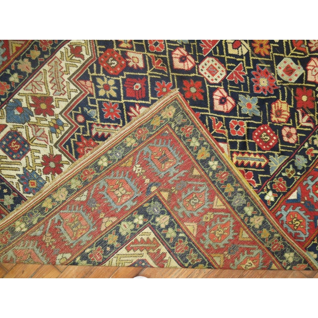 19th Century Zabihi Collection Geometric Karabagh Runner - 4'6" x 12'7" For Sale - Image 4 of 10
