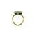 Metal 18k Gold Bezel Set Indicolite Tourmaline Ring, Size 7 For Sale - Image 7 of 12