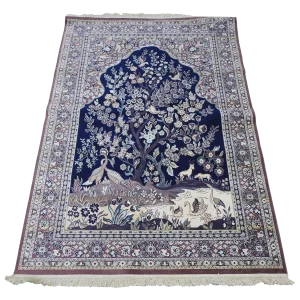 Mid-20th Century Silk Tapestry Rug
