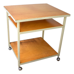 Vintage Industrial Sliding Table, 1950s
