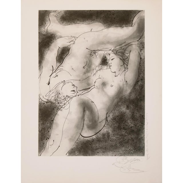 Signed lower right, 'Erni' within a dove for Hans Erni (Swiss, 1909-2015) and created circa 1980. An unnumbered...