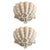 Antique French Biscuit Ceramic Shell-Form Wall Sconces, 1890, Set of 2 For Sale - Image 10 of 10