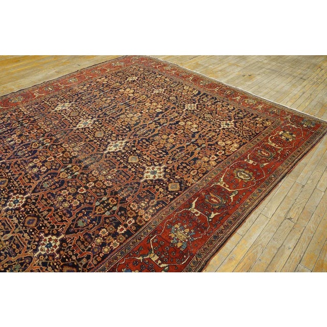 Late 19th Century Late 19th Century Persian Sarouk Farahan Carpet ( 8' 4" x 9' 4" - 254 x 384 ) For Sale - Image 5 of 12
