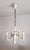 Vintage Hand-Shaped Gilded Five-Light Porcelain Chandelier from Capodimonte, 1940s For Sale - Image 11 of 18