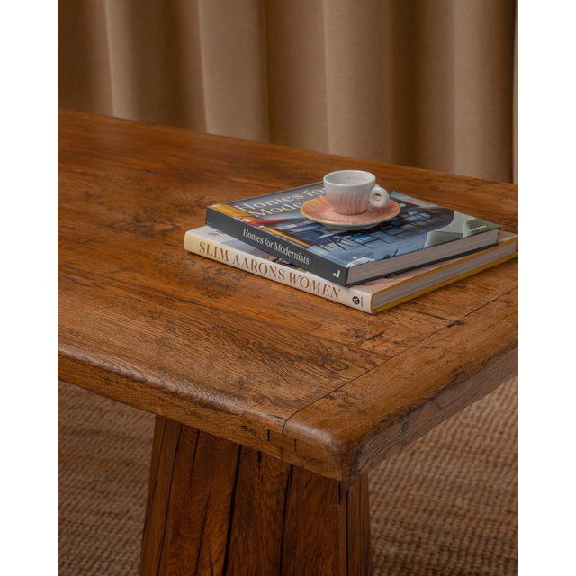 Sculptural Oak Desk, 1970s For Sale - Image 10 of 12