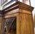 Vintage American Mahogany & Bubble Glass Curio Vitrine Bookcase Breakfront For Sale - Image 16 of 18