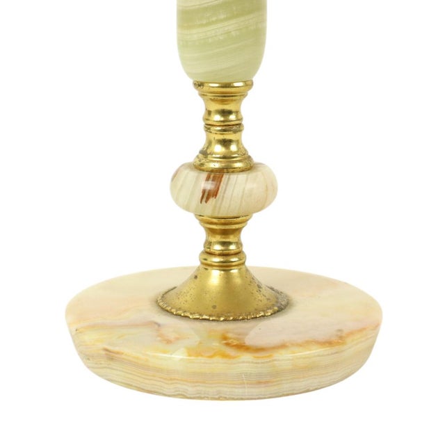 Vintage Table Lamp in Onyx, Marble and Brass, 1960s For Sale - Image 9 of 13